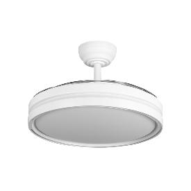 Ventilador CAPITAN Blanco Abrila 3 aspas Motor DC Ø48-107cm