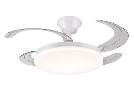 Ventilador Retractil Chloe-S Blanco P&B - Motor DC. 40-92cmØ.