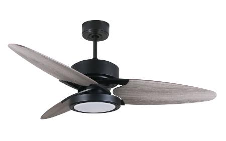 Ventilador Cross Negro Envejecido Fabrilamp - Motor DC Ø132cm