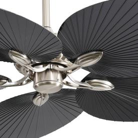 Ventilador CHAW sin luz Niquel Fabrilamp - Motor DC Ø132cm