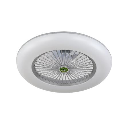 Ventilador Raki Gris Fabrilamp - Ø55cm Luz LED