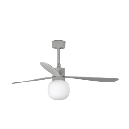 Ventilador AMELIA L BALL Gris FARO - Motor DC - Luz Led Ø132cm