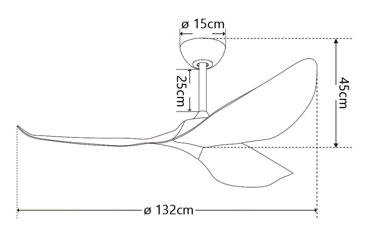 medidas de ventilador Garden ALEMAR Ref 16035