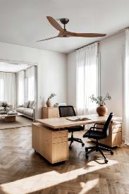 Ventilador MOREA Marron Nuez FARO - Motor DC - 152cm. Ø