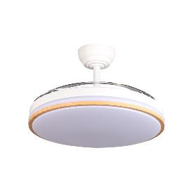 Ventilador RELAMPAGO Blanco Haya Abrila 3 aspas Motor DC Ø48-107cm