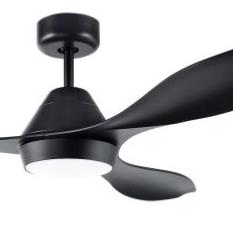 Ventilador Antibes Negro Eglo - Motor DC luz LED 132cm. Ø