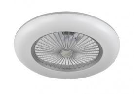 Ventilador Peri Gris Fabrilamp - Ø55cm Luz LED