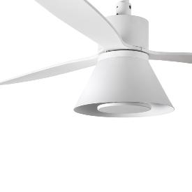 Ventilador AMELIA L CONE Blanco FARO - Motor DC - Luz Led Ø132cm