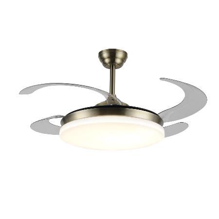 Ventilador Retractil Isabella-XL Cuero P&B - Motor DC. 50-122cmØ.