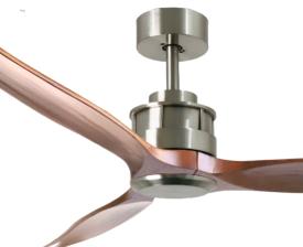 Ventilador CORON niquel Nogal SUNACA - Motor DC 132cm Ø. 