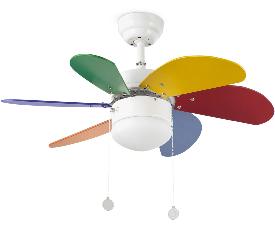 Ventilador de techo Palao FARO Multicolor 81cm.Ø