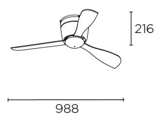 ventilador bora leds-c4 medidas