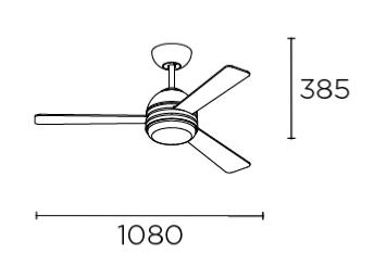 ventilador kai leds-c4 medidas