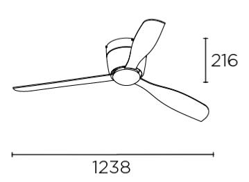 ventilador bora leds-c4 medidas