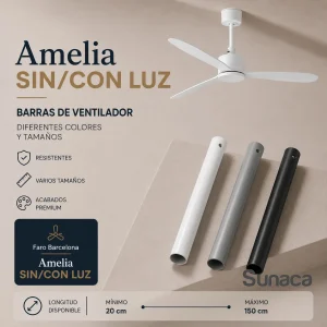 Barra accesorio ventilador Amelia Faro Barcelona