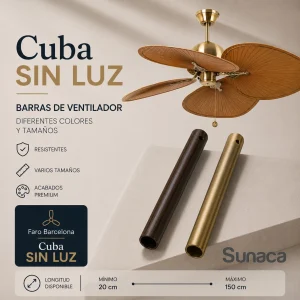 Barra accesorio ventilador Cuba Faro Barcelona