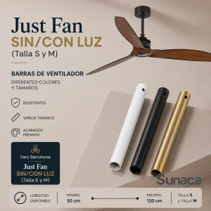 Barra accesorio ventilador Just Fan M y S Faro Barcelona