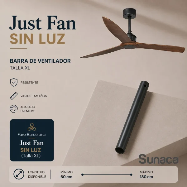 Barra accesorio ventilador Just Fan XL Faro Barcelona