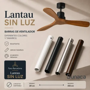 Barra accesorio ventilador Lantau sin luz Faro Barcelona