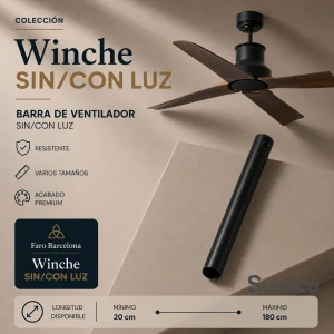 Barra accesorio ventilador Winche Faro Barcelona
