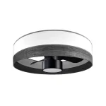 Ventilador de techo Abrila Olga negro madera LED 70 cm