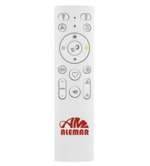 Ventilador de techo Alemar Mahon blanco luz LED 107 cm