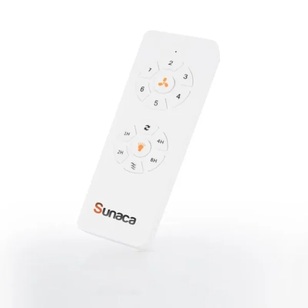 mando-distancia-ventilador-techo-sunaca-mina Ventilador de techo Sunaca Mina blanco LED 132 cm