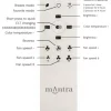 mando-ventilador-mistral-mini-mantra Ventilador retráctil Mantra Mistral MINI Negro Luz LED 45-91 cm