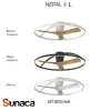 Ventilador de techo Mantra Nepal II Blanco Luz LED 100 cm