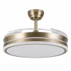 Ventilador de techo retráctil Andiluz New Maui Oro envejecido LED 4 aspas