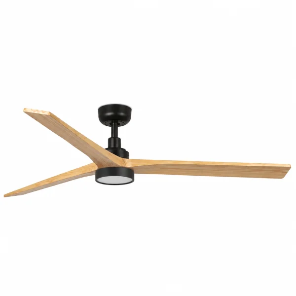 Ventilador de techo Faro Klim L negro pino motor DC