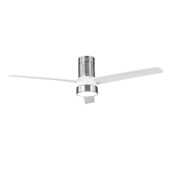 ventilador-de-techo-teo-fabrilamp-niquel-aspa-blanca Ventilador de techo Abrila Teo niquel aspas blancas luz LED