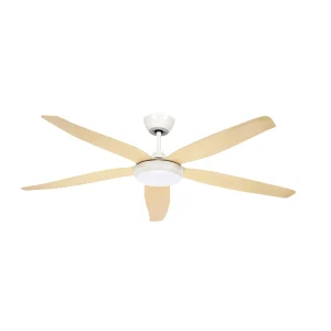 ventilador-techo-abrila-altea-led-motor-dc-5-aspas-madera-clara-262491568 Ventilador de techo Abrila Altea blanco madera luz LED 142 cm