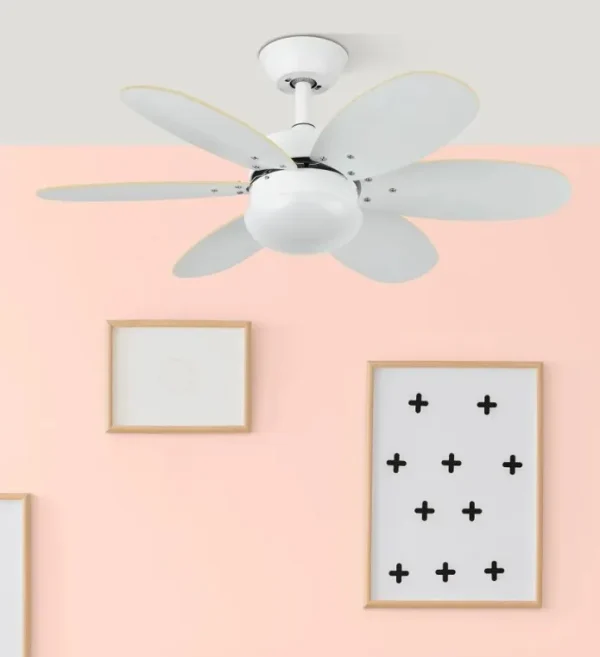 ventilador-techo-abrila-alves-luz-motor-dc-mando-blanco-175791601 Ventilador de techo Abrila Alves blanco - haya con luz 85 cm