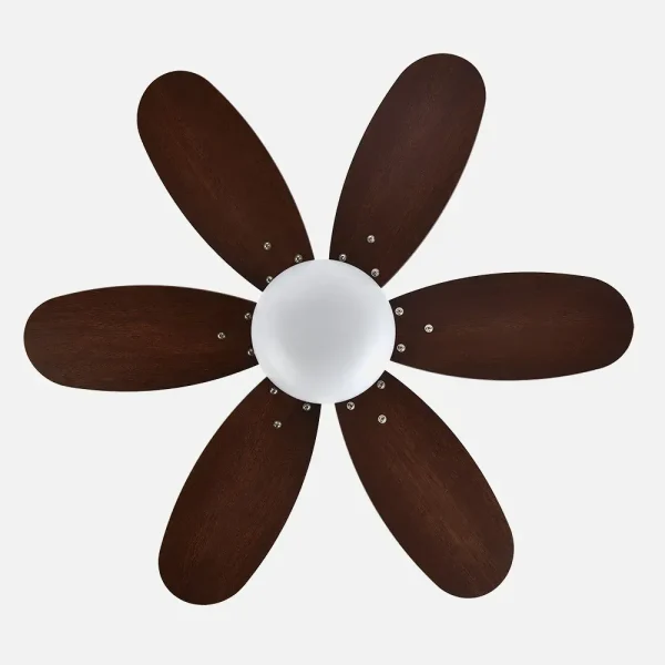 ventilador-techo-abrila-alves-luz-motor-dc-mando-cuero-cerezo-175791636 Ventilador de techo Abrila Alves cuero cerezo - nogal con luz 85 cm