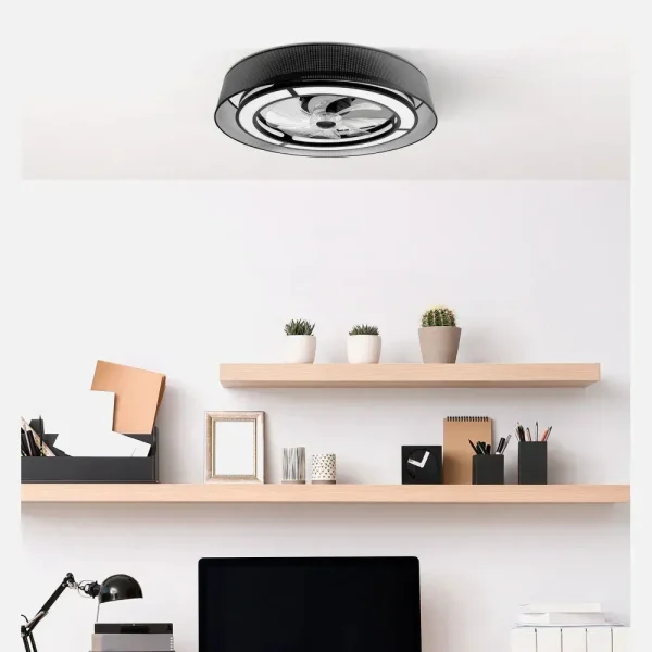 ventilador-techo-abrila-anastasia-led-motor-dc-mando-negro-190191509 Ventilador Abrila Anastasia negro luz LED 60 cm