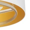 Ventilador de techo Abrila Anuska Oro blanco luz LED 70 cm