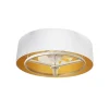 Ventilador de techo Abrila Anuska Oro blanco luz LED 70 cm