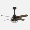ventilador-techo-abrila-aquilo-luz-motor-dc-negro-madera-oscura-182291409 Ventilador Abrila Aquilo negro madera con luz 119,4 cm