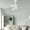 Ventilador de techo Abrila Asaf blanco luz LED 62 cm