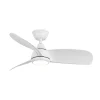 Ventilador de techo Abrila Atomo blanco luz LED 91 cm