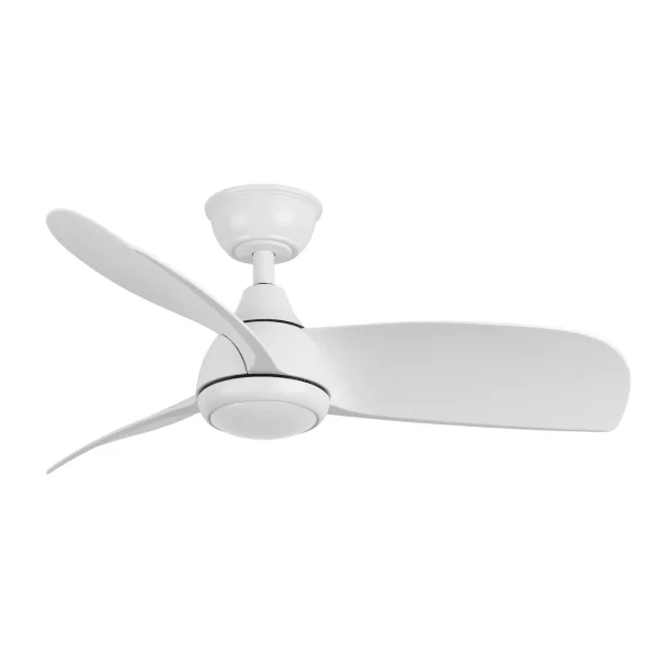 Ventilador de techo Abrila Atomo blanco luz LED 91 cm