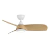 ventilador-techo-abrila-atomo-led-motor-dc-blanco-haya-212991368 Ventilador de techo Abrila Atomo blanco haya luz LED 91 cm