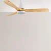 ventilador-techo-abrila-azabache-led-mando-motor-dc-blanco-haya-206591368 Ventilador de techo Abrila Azabache blanco haya luz LED 112 cm
