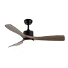 Ventilador de techo Abrila Azabache negro roble luz LED 121 cm