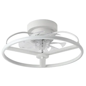 ventilador-techo-abrila-bora-led-motor-dc-182791301 Ventilador de techo Abrila Bora blanco luz LED 50 cm
