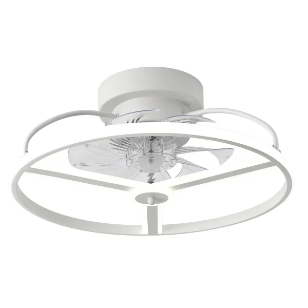 ventilador-techo-abrila-bora-led-motor-dc-blanco-182791301 Ventilador de techo Abrila Bora blanco luz LED 50 cm