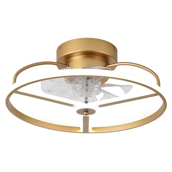 ventilador-techo-abrila-bora-led-motor-dc-oro-182791329 Ventilador de techo Abrila Bora Oro luz LED 50 cm