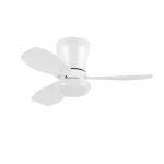 Ventilador de techo Abrila Cain blanco luz LED 62 cm