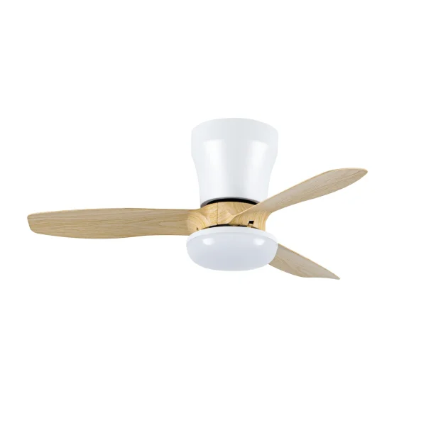 ventilador-techo-abrila-cain-led-motor-dc-3-aspas-haya-261191368 Ventilador de techo Abrila Cain blanco haya luz LED 62 cm